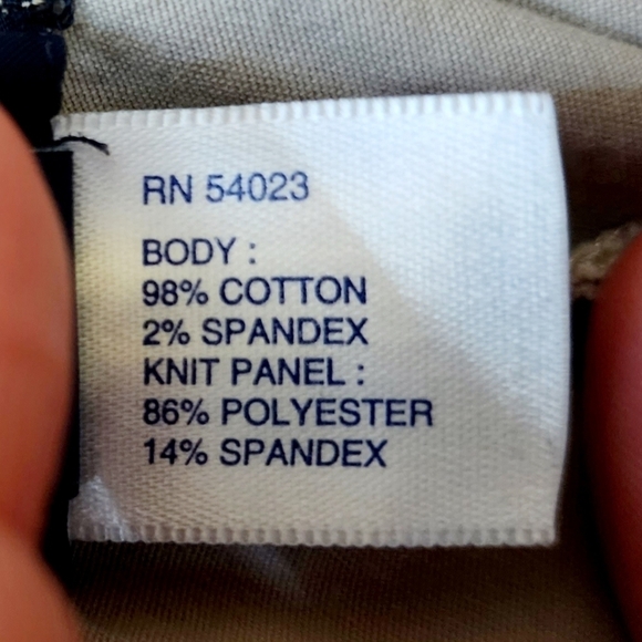 Gap Maternity Khaki Tan Pants Women's Size 10 Cropped Ankle Half Panel Belly EUC - Picture 7 of 9